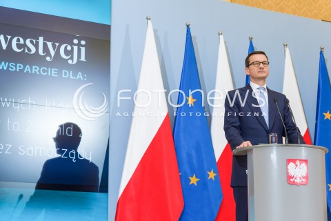  22.05.2018 WARSZAWA<br />KONFERENCJA MOSTY PLUS MOSTY DLA REGIONOW<br />N/Z PREMIER MATEUSZ MORAWIECKI<br /> 