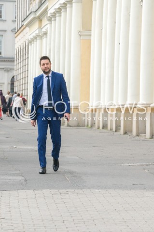  25.05.2018 WARSZAWA<br />KONFERENCJA KANDYDATA NA PREZYDENTA WARSZAWY PATRYKA JAKIEGO PRZYJAZNY I UCZCIWY URZAD<br />N/Z PATRYK JAKI<br /> 