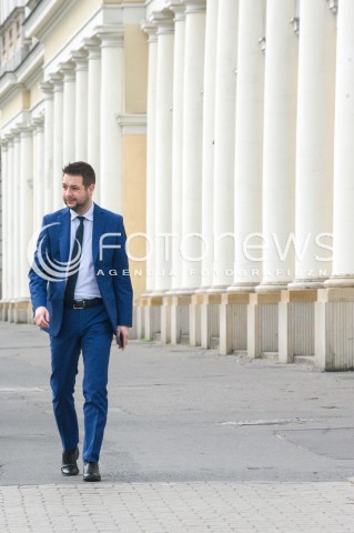  25.05.2018 WARSZAWA<br />KONFERENCJA KANDYDATA NA PREZYDENTA WARSZAWY PATRYKA JAKIEGO PRZYJAZNY I UCZCIWY URZAD<br />N/Z PATRYK JAKI<br /> 