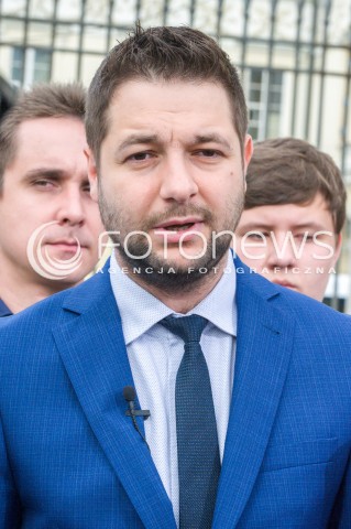  25.05.2018 WARSZAWA<br />KONFERENCJA KANDYDATA NA PREZYDENTA WARSZAWY PATRYKA JAKIEGO PRZYJAZNY I UCZCIWY URZAD<br />N/Z PATRYK JAKI<br /> 