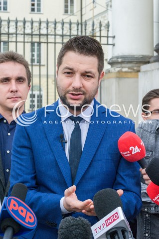  25.05.2018 WARSZAWA<br />KONFERENCJA KANDYDATA NA PREZYDENTA WARSZAWY PATRYKA JAKIEGO PRZYJAZNY I UCZCIWY URZAD<br />N/Z PATRYK JAKI<br /> 