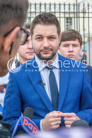  25.05.2018 WARSZAWA<br />KONFERENCJA KANDYDATA NA PREZYDENTA WARSZAWY PATRYKA JAKIEGO PRZYJAZNY I UCZCIWY URZAD<br />N/Z PATRYK JAKI<br /> 