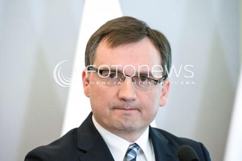  25.05.2018 WARSZAWA<br />KONFERENCJA W MINISTERSTWIE SPRAWIEDLIWOSCI NA TEMAT ODPOWIEDZIALNOSCI KARNEJ SPOLKI KTORA WYLALA SCIEKI DO MOTLAWY<br />N/Z ZBIGNIEW ZIOBRO<br /> 