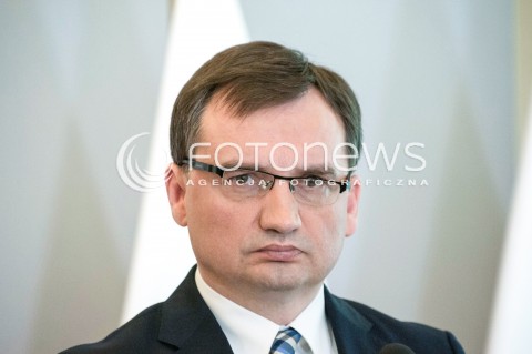  25.05.2018 WARSZAWA<br />KONFERENCJA W MINISTERSTWIE SPRAWIEDLIWOSCI NA TEMAT ODPOWIEDZIALNOSCI KARNEJ SPOLKI KTORA WYLALA SCIEKI DO MOTLAWY<br />N/Z ZBIGNIEW ZIOBRO<br /> 