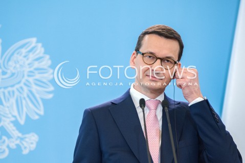  25.05.2018 WARSZAWA<br />KONFERENCJA WSPOLNA PREMIEROW POLSKI I RUMUNII<br />N/Z PREMIER MATEUSZ MORAWIECKI<br /> 