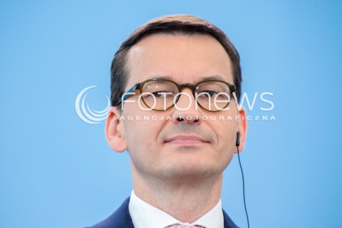  25.05.2018 WARSZAWA<br />KONFERENCJA WSPOLNA PREMIEROW POLSKI I RUMUNII<br />N/Z PREMIER MATEUSZ MORAWIECKI<br /> 