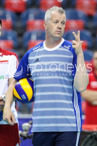  26.05.2018 KRAKOW <br />SIATKOWKA MEZCZYZN SIATKARSKA LIGA NARODOW MEZCZYZN 2018 <br />FIVB VOLLEYBALL NATIONS LEAGUE 2018 <br />MECZ POLSKA - ROSJA ( Poland - Russia ) <br />N/Z VITAL HEYNEN - I TRENER ( HEAD COACH ) SYLWETKA <br /> 