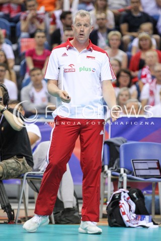  26.05.2018 KRAKOW <br />SIATKOWKA MEZCZYZN SIATKARSKA LIGA NARODOW MEZCZYZN 2018 <br />FIVB VOLLEYBALL NATIONS LEAGUE 2018 <br />MECZ POLSKA - ROSJA ( Poland - Russia ) <br />N/Z VITAL HEYNEN - I TRENER ( HEAD COACH ) SYLWETKA <br /> 