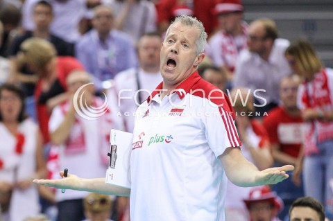  26.05.2018 KRAKOW <br />SIATKOWKA MEZCZYZN SIATKARSKA LIGA NARODOW MEZCZYZN 2018 <br />FIVB VOLLEYBALL NATIONS LEAGUE 2018 <br />MECZ POLSKA - ROSJA ( Poland - Russia ) <br />N/Z VITAL HEYNEN - I TRENER ( HEAD COACH ) SYLWETKA <br /> 