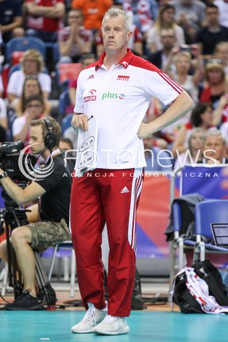  26.05.2018 KRAKOW <br />SIATKOWKA MEZCZYZN SIATKARSKA LIGA NARODOW MEZCZYZN 2018 <br />FIVB VOLLEYBALL NATIONS LEAGUE 2018 <br />MECZ POLSKA - ROSJA ( Poland - Russia ) <br />N/Z VITAL HEYNEN - I TRENER ( HEAD COACH ) SYLWETKA <br /> 