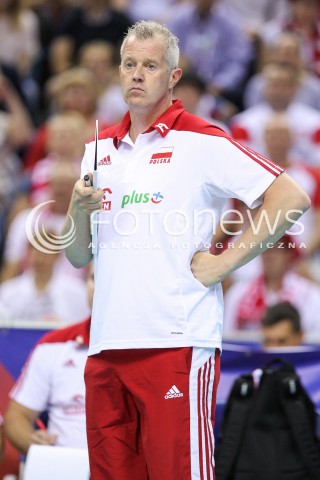  26.05.2018 KRAKOW <br />SIATKOWKA MEZCZYZN SIATKARSKA LIGA NARODOW MEZCZYZN 2018 <br />FIVB VOLLEYBALL NATIONS LEAGUE 2018 <br />MECZ POLSKA - ROSJA ( Poland - Russia ) <br />N/Z VITAL HEYNEN - I TRENER ( HEAD COACH ) SYLWETKA <br /> 