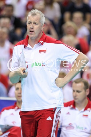  26.05.2018 KRAKOW <br />SIATKOWKA MEZCZYZN SIATKARSKA LIGA NARODOW MEZCZYZN 2018 <br />FIVB VOLLEYBALL NATIONS LEAGUE 2018 <br />MECZ POLSKA - ROSJA ( Poland - Russia ) <br />N/Z VITAL HEYNEN - I TRENER ( HEAD COACH ) SYLWETKA <br /> 
