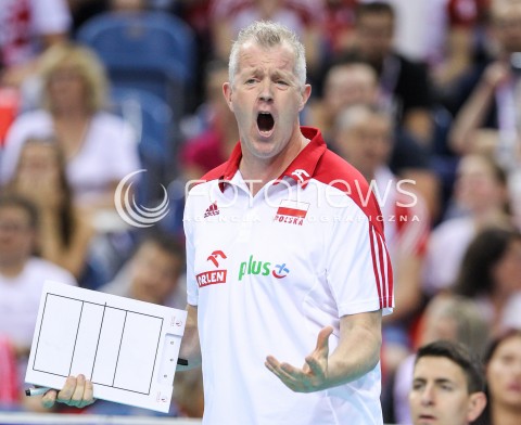  26.05.2018 KRAKOW <br />SIATKOWKA MEZCZYZN SIATKARSKA LIGA NARODOW MEZCZYZN 2018 <br />FIVB VOLLEYBALL NATIONS LEAGUE 2018 <br />MECZ POLSKA - ROSJA ( Poland - Russia ) <br />N/Z VITAL HEYNEN - I TRENER ( HEAD COACH ) SYLWETKA ZLOSC EMOCJE<br /> 