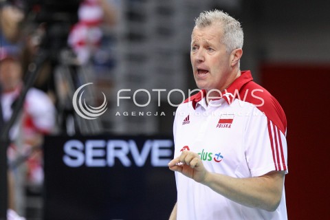  26.05.2018 KRAKOW <br />SIATKOWKA MEZCZYZN SIATKARSKA LIGA NARODOW MEZCZYZN 2018 <br />FIVB VOLLEYBALL NATIONS LEAGUE 2018 <br />MECZ POLSKA - ROSJA ( Poland - Russia ) <br />N/Z VITAL HEYNEN - I TRENER ( HEAD COACH ) SYLWETKA <br /> 