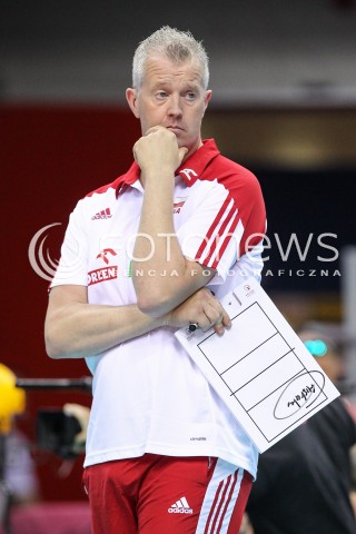  26.05.2018 KRAKOW <br />SIATKOWKA MEZCZYZN SIATKARSKA LIGA NARODOW MEZCZYZN 2018 <br />FIVB VOLLEYBALL NATIONS LEAGUE 2018 <br />MECZ POLSKA - ROSJA ( Poland - Russia ) <br />N/Z VITAL HEYNEN - I TRENER ( HEAD COACH ) SYLWETKA <br /> 