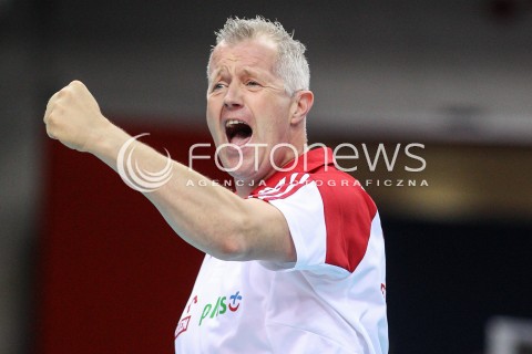  26.05.2018 KRAKOW <br />SIATKOWKA MEZCZYZN SIATKARSKA LIGA NARODOW MEZCZYZN 2018 <br />FIVB VOLLEYBALL NATIONS LEAGUE 2018 <br />MECZ POLSKA - ROSJA ( Poland - Russia ) <br />N/Z VITAL HEYNEN - I TRENER ( HEAD COACH ) SYLWETKA RADOSC EMOCJE <br /> 