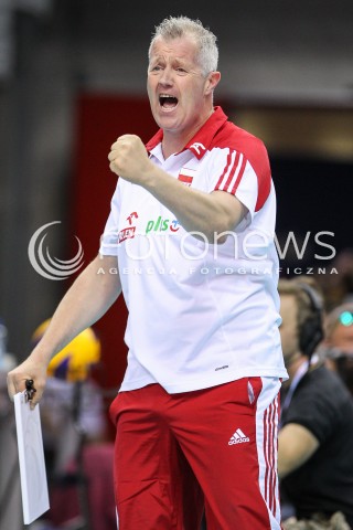  26.05.2018 KRAKOW <br />SIATKOWKA MEZCZYZN SIATKARSKA LIGA NARODOW MEZCZYZN 2018 <br />FIVB VOLLEYBALL NATIONS LEAGUE 2018 <br />MECZ POLSKA - ROSJA ( Poland - Russia ) <br />N/Z VITAL HEYNEN - I TRENER ( HEAD COACH ) SYLWETKA RADOSC EMOCJE <br /> 