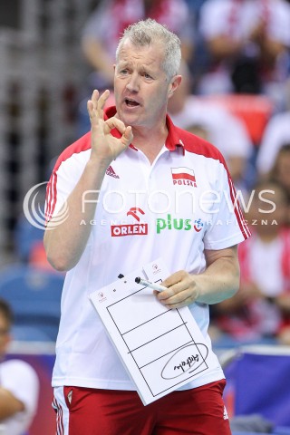 26.05.2018 KRAKOW <br />SIATKOWKA MEZCZYZN SIATKARSKA LIGA NARODOW MEZCZYZN 2018 <br />FIVB VOLLEYBALL NATIONS LEAGUE 2018 <br />MECZ POLSKA - ROSJA ( Poland - Russia ) <br />N/Z VITAL HEYNEN - I TRENER ( HEAD COACH ) SYLWETKA <br /> 