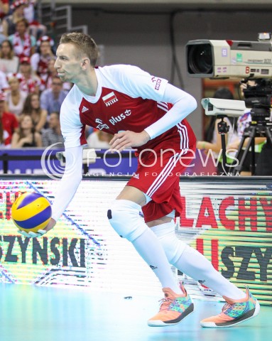  26.05.2018 KRAKOW <br />SIATKOWKA MEZCZYZN SIATKARSKA LIGA NARODOW MEZCZYZN 2018 <br />FIVB VOLLEYBALL NATIONS LEAGUE 2018 <br />MECZ POLSKA - ROSJA ( Poland - Russia ) <br />N/Z DAMIAN SCHULZ SYLWETKA <br /> 