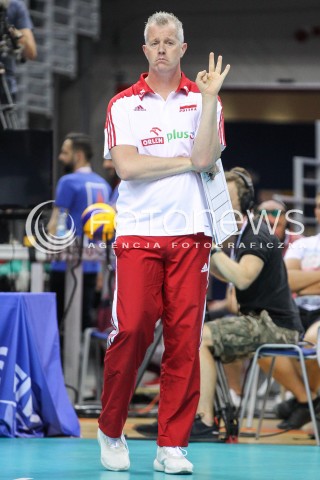  26.05.2018 KRAKOW <br />SIATKOWKA MEZCZYZN SIATKARSKA LIGA NARODOW MEZCZYZN 2018 <br />FIVB VOLLEYBALL NATIONS LEAGUE 2018 <br />MECZ POLSKA - ROSJA ( Poland - Russia ) <br />N/Z VITAL HEYNEN - I TRENER ( HEAD COACH ) SYLWETKA <br /> 