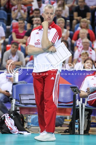  26.05.2018 KRAKOW <br />SIATKOWKA MEZCZYZN SIATKARSKA LIGA NARODOW MEZCZYZN 2018 <br />FIVB VOLLEYBALL NATIONS LEAGUE 2018 <br />MECZ POLSKA - ROSJA ( Poland - Russia ) <br />N/Z VITAL HEYNEN - I TRENER ( HEAD COACH ) SYLWETKA <br /> 
