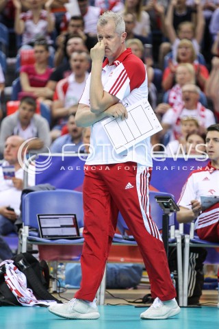  26.05.2018 KRAKOW <br />SIATKOWKA MEZCZYZN SIATKARSKA LIGA NARODOW MEZCZYZN 2018 <br />FIVB VOLLEYBALL NATIONS LEAGUE 2018 <br />MECZ POLSKA - ROSJA ( Poland - Russia ) <br />N/Z VITAL HEYNEN - I TRENER ( HEAD COACH ) SYLWETKA <br /> 