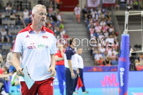  26.05.2018 KRAKOW <br />SIATKOWKA MEZCZYZN SIATKARSKA LIGA NARODOW MEZCZYZN 2018 <br />FIVB VOLLEYBALL NATIONS LEAGUE 2018 <br />MECZ POLSKA - ROSJA ( Poland - Russia ) <br />N/Z VITAL HEYNEN - I TRENER ( HEAD COACH ) SYLWETKA <br /> 