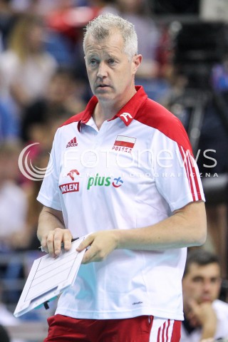  26.05.2018 KRAKOW <br />SIATKOWKA MEZCZYZN SIATKARSKA LIGA NARODOW MEZCZYZN 2018 <br />FIVB VOLLEYBALL NATIONS LEAGUE 2018 <br />MECZ POLSKA - ROSJA ( Poland - Russia ) <br />N/Z VITAL HEYNEN - I TRENER ( HEAD COACH ) SYLWETKA <br /> 
