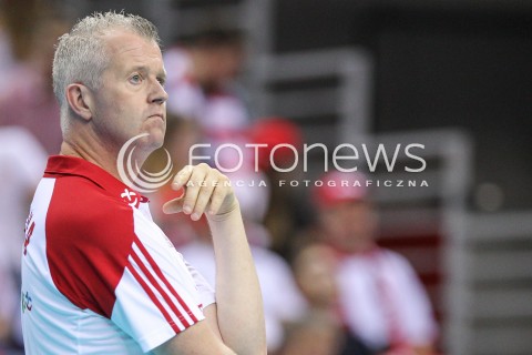  26.05.2018 KRAKOW <br />SIATKOWKA MEZCZYZN SIATKARSKA LIGA NARODOW MEZCZYZN 2018 <br />FIVB VOLLEYBALL NATIONS LEAGUE 2018 <br />MECZ POLSKA - ROSJA ( Poland - Russia ) <br />N/Z VITAL HEYNEN - I TRENER ( HEAD COACH ) SYLWETKA <br /> 