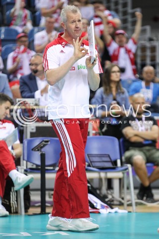  26.05.2018 KRAKOW <br />SIATKOWKA MEZCZYZN SIATKARSKA LIGA NARODOW MEZCZYZN 2018 <br />FIVB VOLLEYBALL NATIONS LEAGUE 2018 <br />MECZ POLSKA - ROSJA ( Poland - Russia ) <br />N/Z VITAL HEYNEN - I TRENER ( HEAD COACH ) SYLWETKA <br /> 