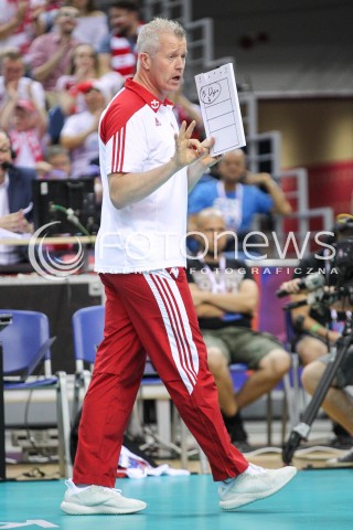  26.05.2018 KRAKOW <br />SIATKOWKA MEZCZYZN SIATKARSKA LIGA NARODOW MEZCZYZN 2018 <br />FIVB VOLLEYBALL NATIONS LEAGUE 2018 <br />MECZ POLSKA - ROSJA ( Poland - Russia ) <br />N/Z VITAL HEYNEN - I TRENER ( HEAD COACH ) SYLWETKA <br /> 