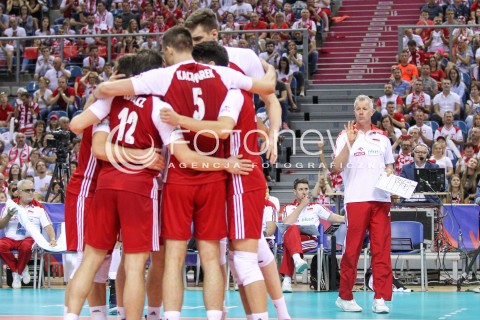  26.05.2018 KRAKOW <br />SIATKOWKA MEZCZYZN SIATKARSKA LIGA NARODOW MEZCZYZN 2018 <br />FIVB VOLLEYBALL NATIONS LEAGUE 2018 <br />MECZ POLSKA - ROSJA ( Poland - Russia ) <br />N/Z VITAL HEYNEN - I TRENER ( HEAD COACH ) <br /> 
