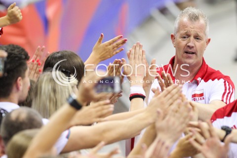  26.05.2018 KRAKOW <br />SIATKOWKA MEZCZYZN SIATKARSKA LIGA NARODOW MEZCZYZN 2018 <br />FIVB VOLLEYBALL NATIONS LEAGUE 2018 <br />MECZ POLSKA - ROSJA ( Poland - Russia ) <br />N/Z VITAL HEYNEN - I TRENER ( HEAD COACH ) DOPING KIBICE <br /> 