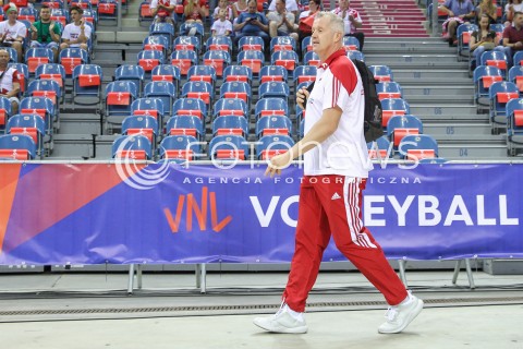  26.05.2018 KRAKOW <br />SIATKOWKA MEZCZYZN SIATKARSKA LIGA NARODOW MEZCZYZN 2018 <br />FIVB VOLLEYBALL NATIONS LEAGUE 2018 <br />MECZ POLSKA - ROSJA ( Poland - Russia ) <br />N/Z VITAL HEYNEN - I TRENER ( HEAD COACH ) SYLWETKA <br /> 