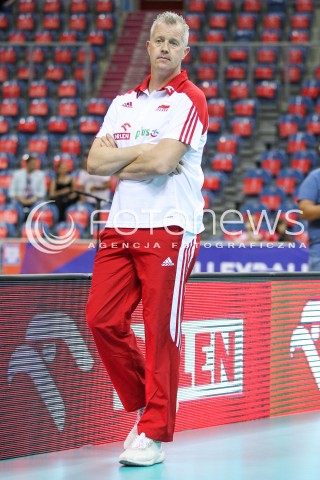  26.05.2018 KRAKOW <br />SIATKOWKA MEZCZYZN SIATKARSKA LIGA NARODOW MEZCZYZN 2018 <br />FIVB VOLLEYBALL NATIONS LEAGUE 2018 <br />MECZ POLSKA - ROSJA ( Poland - Russia ) <br />N/Z VITAL HEYNEN - I TRENER ( HEAD COACH ) SYLWETKA <br /> 