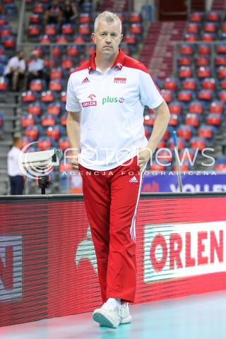  26.05.2018 KRAKOW <br />SIATKOWKA MEZCZYZN SIATKARSKA LIGA NARODOW MEZCZYZN 2018 <br />FIVB VOLLEYBALL NATIONS LEAGUE 2018 <br />MECZ POLSKA - ROSJA ( Poland - Russia ) <br />N/Z VITAL HEYNEN - I TRENER ( HEAD COACH ) SYLWETKA <br /> 