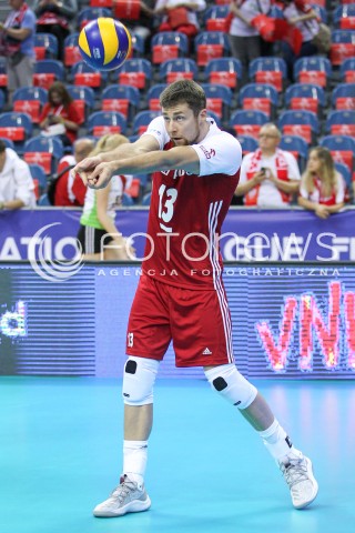  26.05.2018 KRAKOW <br />SIATKOWKA MEZCZYZN SIATKARSKA LIGA NARODOW MEZCZYZN 2018 <br />FIVB VOLLEYBALL NATIONS LEAGUE 2018 <br />MECZ POLSKA - ROSJA ( Poland - Russia ) <br />N/Z MICHAL KUBIAK SYLWETKA <br /> 