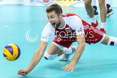  26.05.2018 KRAKOW <br />SIATKOWKA MEZCZYZN SIATKARSKA LIGA NARODOW MEZCZYZN 2018 <br />FIVB VOLLEYBALL NATIONS LEAGUE 2018 <br />MECZ POLSKA - ROSJA ( Poland - Russia ) <br />N/Z MICHAL KUBIAK SYLWETKA <br /> 