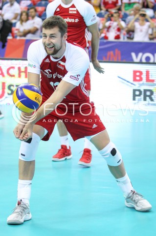  26.05.2018 KRAKOW <br />SIATKOWKA MEZCZYZN SIATKARSKA LIGA NARODOW MEZCZYZN 2018 <br />FIVB VOLLEYBALL NATIONS LEAGUE 2018 <br />MECZ POLSKA - ROSJA ( Poland - Russia ) <br />N/Z MICHAL KUBIAK SYLWETKA <br /> 