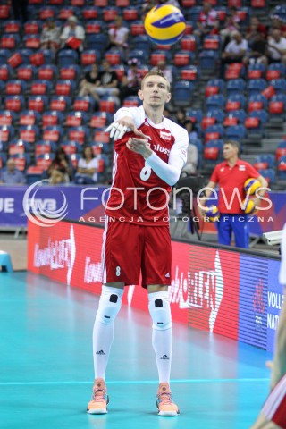  26.05.2018 KRAKOW <br />SIATKOWKA MEZCZYZN SIATKARSKA LIGA NARODOW MEZCZYZN 2018 <br />FIVB VOLLEYBALL NATIONS LEAGUE 2018 <br />MECZ POLSKA - ROSJA ( Poland - Russia ) <br />N/Z DAMIAN SCHULZ SYLWETKA <br /> 