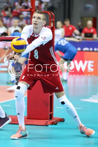  26.05.2018 KRAKOW <br />SIATKOWKA MEZCZYZN SIATKARSKA LIGA NARODOW MEZCZYZN 2018 <br />FIVB VOLLEYBALL NATIONS LEAGUE 2018 <br />MECZ POLSKA - ROSJA ( Poland - Russia ) <br />N/Z DAMIAN SCHULZ SYLWETKA <br /> 