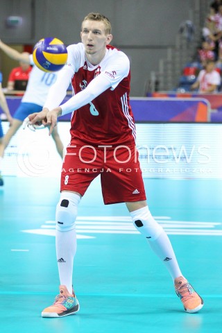 26.05.2018 KRAKOW <br />SIATKOWKA MEZCZYZN SIATKARSKA LIGA NARODOW MEZCZYZN 2018 <br />FIVB VOLLEYBALL NATIONS LEAGUE 2018 <br />MECZ POLSKA - ROSJA ( Poland - Russia ) <br />N/Z DAMIAN SCHULZ SYLWETKA <br /> 
