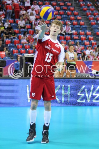  26.05.2018 KRAKOW <br />SIATKOWKA MEZCZYZN SIATKARSKA LIGA NARODOW MEZCZYZN 2018 <br />FIVB VOLLEYBALL NATIONS LEAGUE 2018 <br />MECZ POLSKA - ROSJA ( Poland - Russia ) <br />N/Z JAKUB KOCHANOWSKI SYLWETKA <br /> 