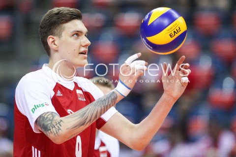  26.05.2018 KRAKOW <br />SIATKOWKA MEZCZYZN SIATKARSKA LIGA NARODOW MEZCZYZN 2018 <br />FIVB VOLLEYBALL NATIONS LEAGUE 2018 <br />MECZ POLSKA - ROSJA ( Poland - Russia ) <br />N/Z BARTLOMIEJ LEMANSKI SYLWETKA <br /> 