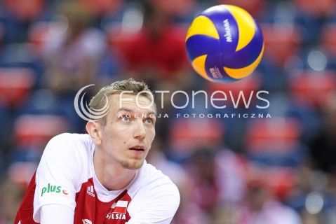  26.05.2018 KRAKOW <br />SIATKOWKA MEZCZYZN SIATKARSKA LIGA NARODOW MEZCZYZN 2018 <br />FIVB VOLLEYBALL NATIONS LEAGUE 2018 <br />MECZ POLSKA - ROSJA ( Poland - Russia ) <br />N/Z DAMIAN SCHULZ SYLWETKA <br /> 