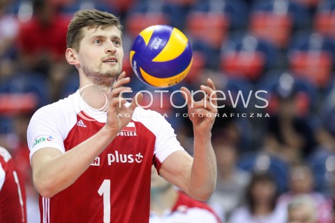  26.05.2018 KRAKOW <br />SIATKOWKA MEZCZYZN SIATKARSKA LIGA NARODOW MEZCZYZN 2018 <br />FIVB VOLLEYBALL NATIONS LEAGUE 2018 <br />MECZ POLSKA - ROSJA ( Poland - Russia ) <br />N/Z PIOTR NOWAKOWSKI SYLWETKA <br /> 