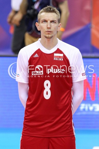  26.05.2018 KRAKOW <br />SIATKOWKA MEZCZYZN SIATKARSKA LIGA NARODOW MEZCZYZN 2018 <br />FIVB VOLLEYBALL NATIONS LEAGUE 2018 <br />MECZ POLSKA - ROSJA ( Poland - Russia ) <br />N/Z DAMIAN SCHULZ GLOWKA PORTRET SYLWETKA <br /> 