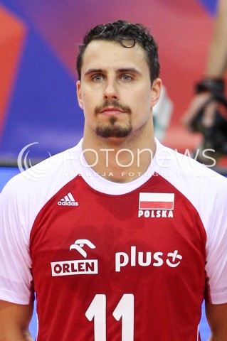  26.05.2018 KRAKOW <br />SIATKOWKA MEZCZYZN SIATKARSKA LIGA NARODOW MEZCZYZN 2018 <br />FIVB VOLLEYBALL NATIONS LEAGUE 2018 <br />MECZ POLSKA - ROSJA ( Poland - Russia ) <br />N/Z FABIAN DRZYZGA GLOWKA PORTRET SYLWETKA <br /> 
