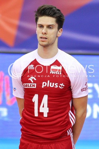  26.05.2018 KRAKOW <br />SIATKOWKA MEZCZYZN SIATKARSKA LIGA NARODOW MEZCZYZN 2018 <br />FIVB VOLLEYBALL NATIONS LEAGUE 2018 <br />MECZ POLSKA - ROSJA ( Poland - Russia ) <br />N/Z ALEKSANDER SLIWKA GLOWKA PORTRET SYLWETKA <br /> 