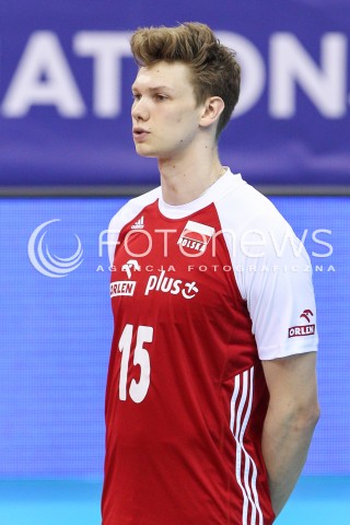  26.05.2018 KRAKOW <br />SIATKOWKA MEZCZYZN SIATKARSKA LIGA NARODOW MEZCZYZN 2018 <br />FIVB VOLLEYBALL NATIONS LEAGUE 2018 <br />MECZ POLSKA - ROSJA ( Poland - Russia ) <br />N/Z JAKUB KOCHANOWSKI GLOWKA PORTRET SYLWETKA <br /> 